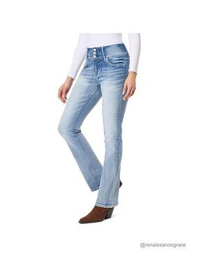 High Rise Sassy Bootcut Jeans Insta Soft Stretch 32" Inseam
